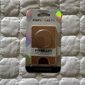 PopSockets PopWallet+ Gold Phone Wallet